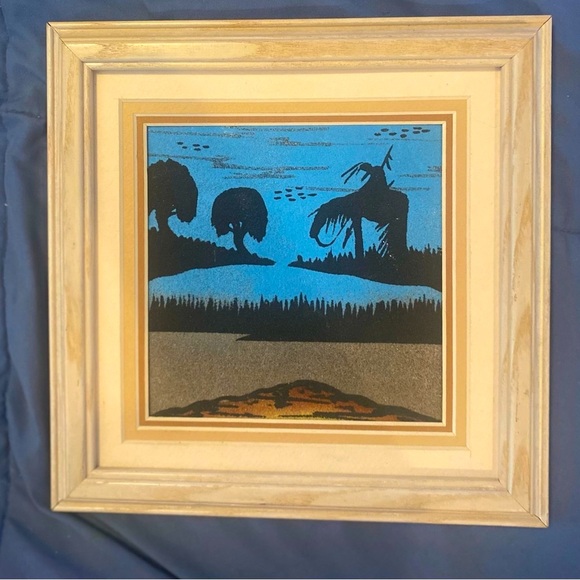 - Beautiful Native Sand Painting 9”x9” - Picture 3 of 4